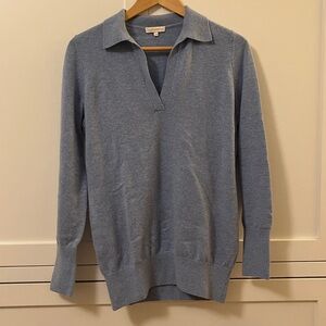Ann Mashburn pale Heather blue cashmere sweater XS